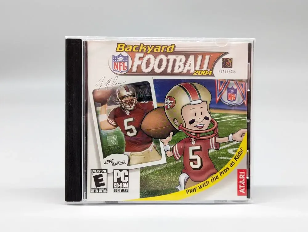 Backyard Football 2004 PC CD Video Game Jeff Garcia 49ers Cover Atari Tested